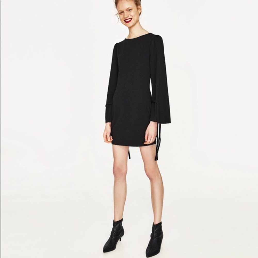 Zara Bow Sleeve Dress NWT - Small